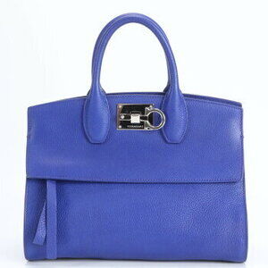 Salvatore Ferragamo Gancini Studio Bag leather hand tote